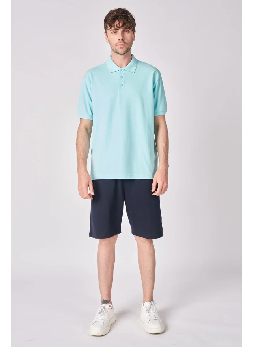 Defy'S Men's Cotton Polo Collar Short Sleeve T-Shirt