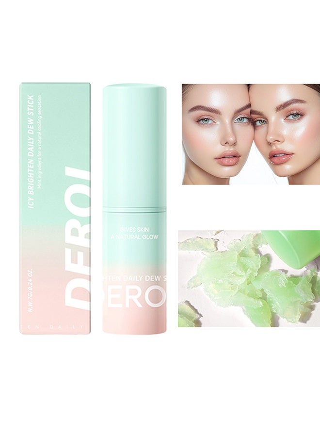 EROCK Icy Brighten Daily Dew Stick，Multi Balm Stick-brighten Wrinkle Repair Bounce For Face Moisturizing Ice Daily Dew Sticks, hydrate Ingredient For Natural Cooling Sensation, Smooth Refreshing Dry Skin, collagen Anti Aging Skincare-7g - Image 1