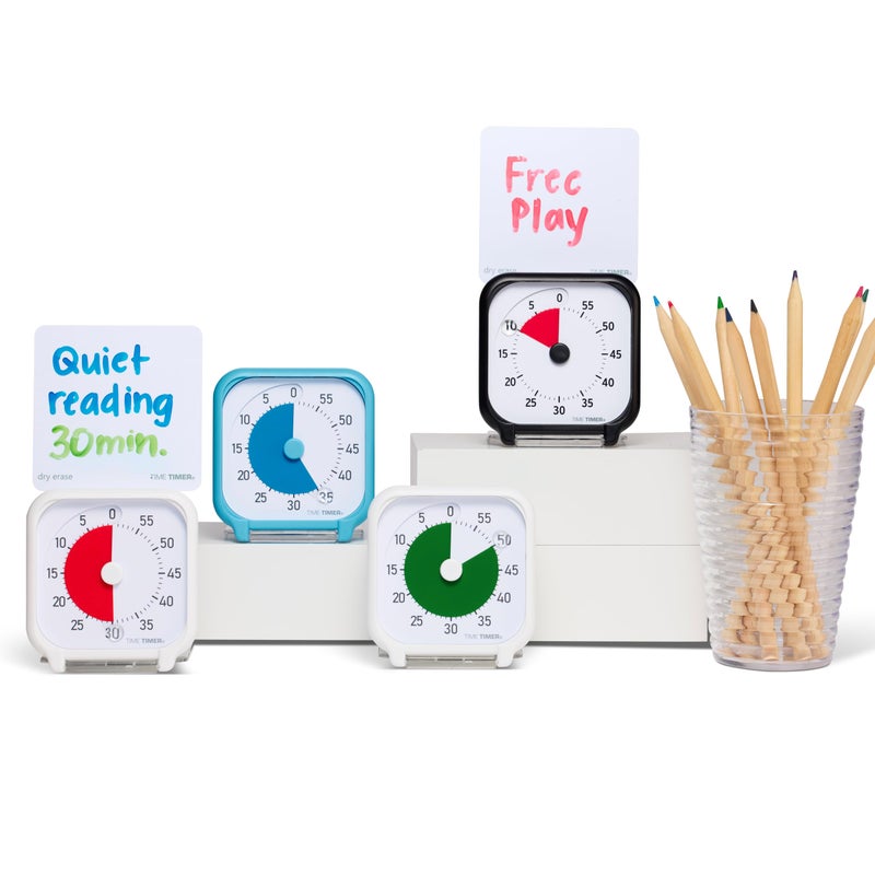 Time Timer 3 Inch Visual Timer â€“ 60-Minute Quiet Portable Countdown Timer for Kids, Teachers, Students & Adults â€“ Helps with Focus, Transitions, ADHD, Autism & Time Blindness â€“ (Red & White) - Image 5