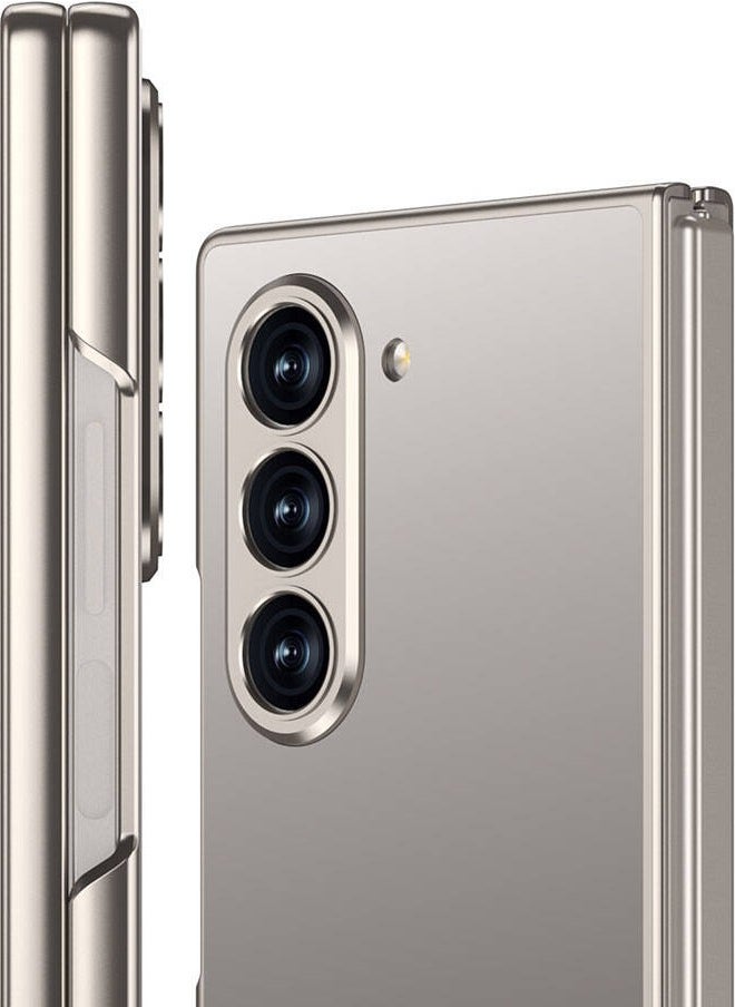 ZORE Rona Store Galaxy Z Fold 6 Case Titanium Metal Design Kıpta Jazz Cover-Grey-Green  - Image 2