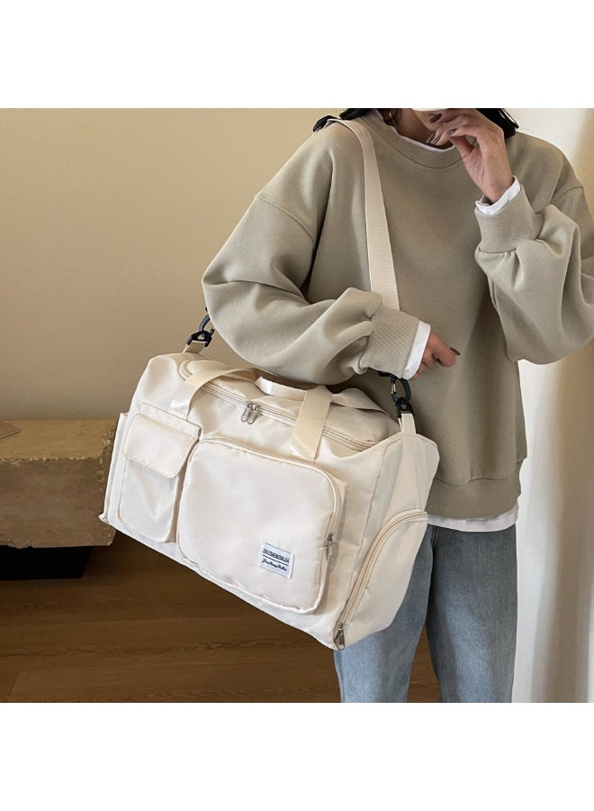 كيو زد حقيبة سفر رياضية كبيرة السعة مع حجرة للأحذية وجيب للرطوبة، حقيبة رياضية للرجال والنساء، متعددة الاستخدامات - Image 3