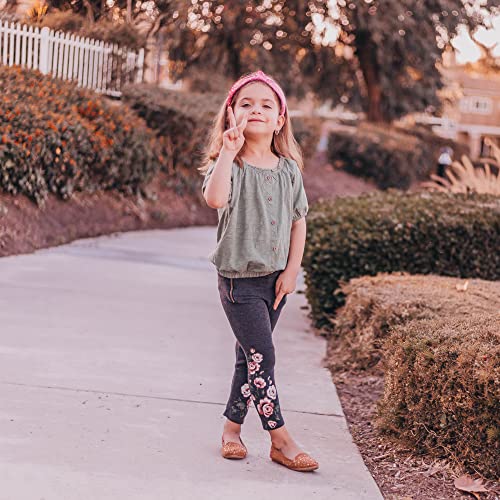 FROG SAC Heart Headband for Girls - Pink Top Knot Headbands for Kids, Cute Stud Knotted Head Bands for Toddlers, Little Girl Velvet Hair Accessories, Valentines Fashion Hair Band for Children - Image 3