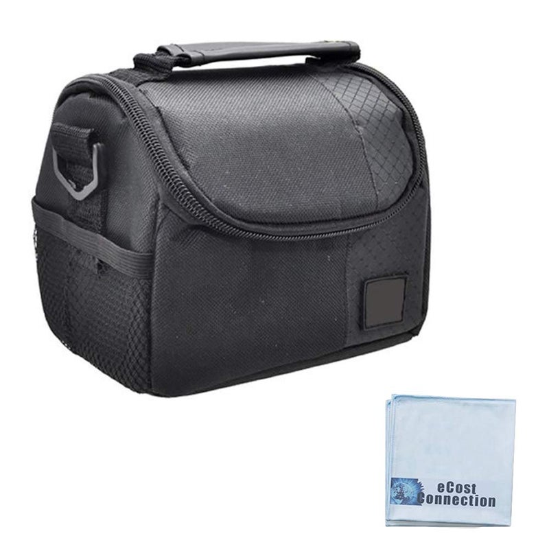 eCostConnection Small Soft Padded Camera Equipment Bag / Case for Canon, Nikon, Sony, Samsung, Olympus, Pentax, Panasonic & More + Microfiber Cloth - Image 1