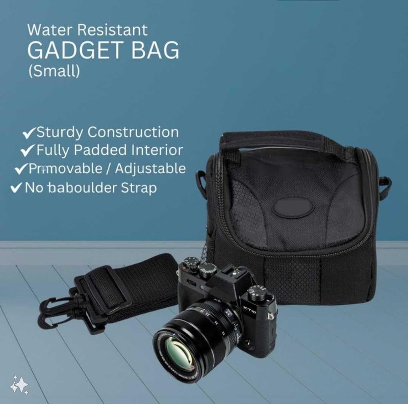 eCostConnection Small Soft Padded Camera Equipment Bag / Case for Canon, Nikon, Sony, Samsung, Olympus, Pentax, Panasonic & More + Microfiber Cloth - Image 2