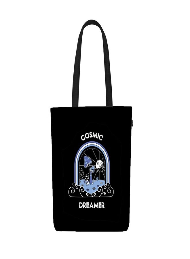 EcoRight Eco Right Canvas Tote Bags for Women with Zip, College Bag for Girls, 100% Organic Cotton Tote Bag for Shopping, Travel & beach bags for women (Cosmic Dreamer) - Image 1