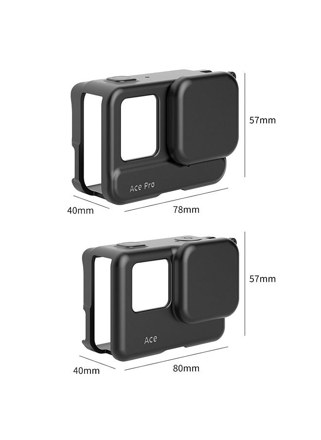 VRIG Sports Camera Silicone Case Protective Cover Cage with Lens Cap Compatible with Insta360 Ace Camera Accessory  - Image 4