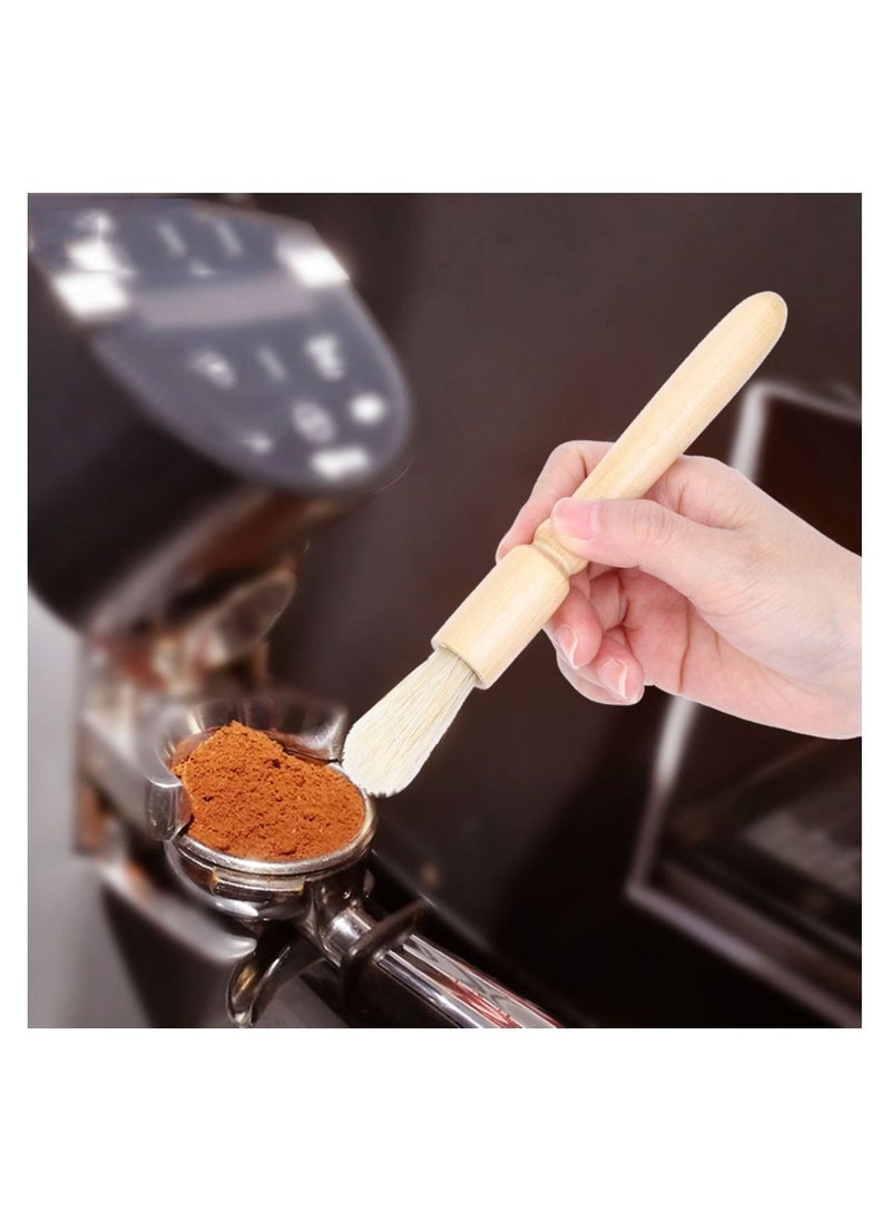 Arabest - Coffee Grinder Powder Cleaning Brush Wood Handle Cleaning Tool Coffee Utensil Accessories - Image 1