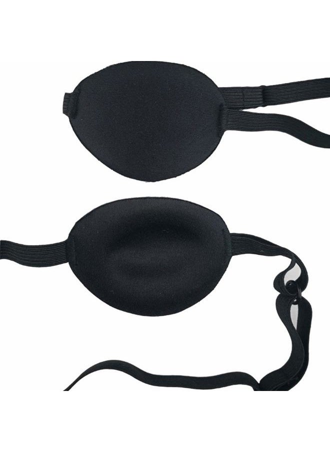 Soochat - Eye Patch Adult Kid's Adjustable Soft and Comfortable Eye Patch Single Eye Mask for Recovery Eye Amblyopia Halloween Party Decoration 3 Pack - Image 1