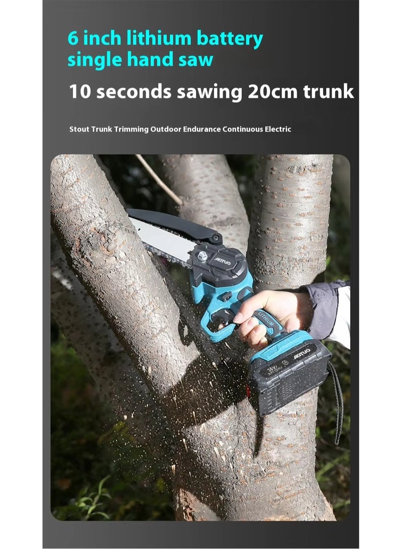 BlueFire 3-in-1 Cordless Electric Pruning Shears & Chainsaw Kit – 36V Lithium Battery-Powered Telescopic Pole Pruner (128-248cm), 6-Inch Mini Chainsaw, 3500W Brushless Motor, 18cm Cutting Diameter – Heavy-Duty for Thick Branches, Gardens, Vineyards & Tree Trimming  - Image 3