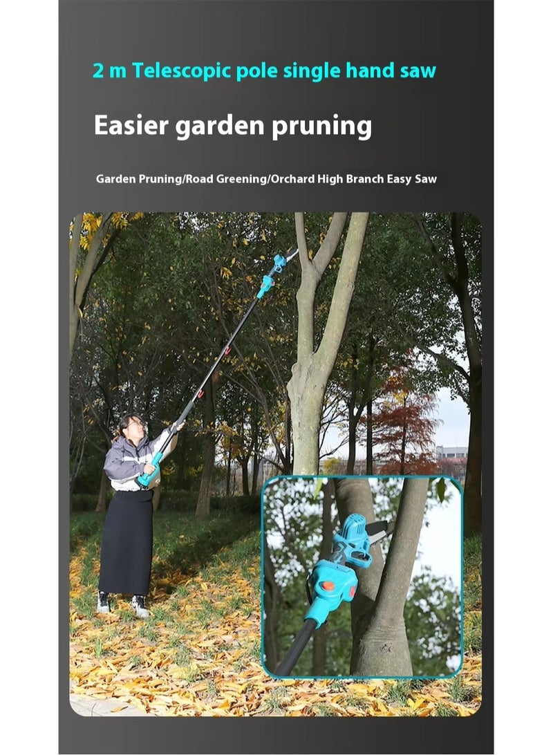BlueFire 3-in-1 Cordless Electric Pruning Shears & Chainsaw Kit – 36V Lithium Battery-Powered Telescopic Pole Pruner (128-248cm), 6-Inch Mini Chainsaw, 3500W Brushless Motor, 18cm Cutting Diameter – Heavy-Duty for Thick Branches, Gardens, Vineyards & Tree Trimming  - Image 2