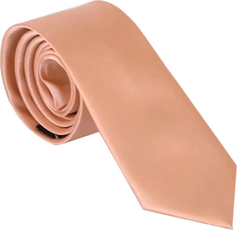 Varetta Men's Blue Shirt Salmon Color Tie Shirt Combination Set