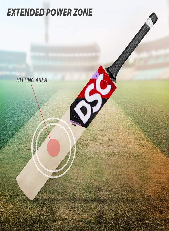DSC Scorer Kashmir Willow Cricket Bat ( Size: Short Handle, Ball_ type : Leather Ball, Playing Style : All-Round ) - Image 1