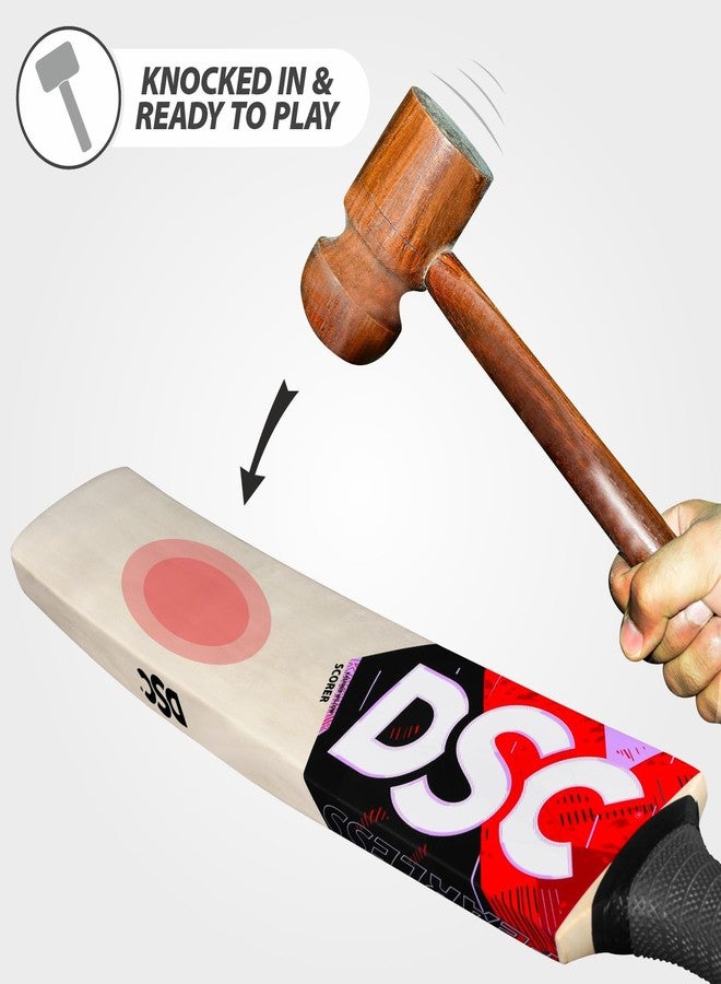 DSC Scorer Kashmir Willow Cricket Bat ( Size: Short Handle, Ball_ type : Leather Ball, Playing Style : All-Round ) - Image 3