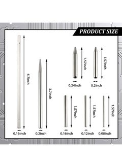 Honoson 12 Metal Model Tool Kits Including 7 Metal Model Long Edge Bending Tools Tab Twisting Tool Cylinder Cone Shape Bend Assist 1 Clipper 4 Metal Tweezers for 3D DIY Metal Jigsaw Puzzles Assembly  - Image 2