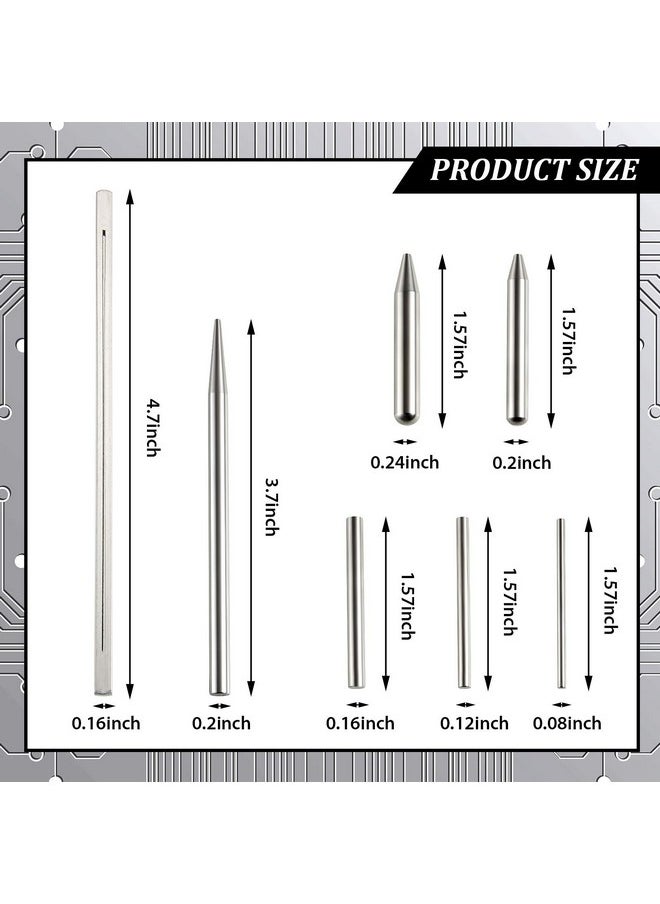 Honoson 12 Metal Model Tool Kits Including 7 Metal Model Long Edge Bending Tools Tab Twisting Tool Cylinder Cone Shape Bend Assist 1 Clipper 4 Metal Tweezers for 3D DIY Metal Jigsaw Puzzles Assembly  - Image 2