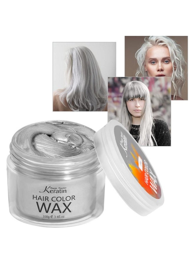 Magic Master Keratin - Temporary Hair Color Wax Gray Hair Dye Paint Wax 3.4 Fl Oz Natural Washable Temporary Hair Color For Kids Girls Women & Men Dark Hair Party Cosplay Festival & Halloween - Image 1