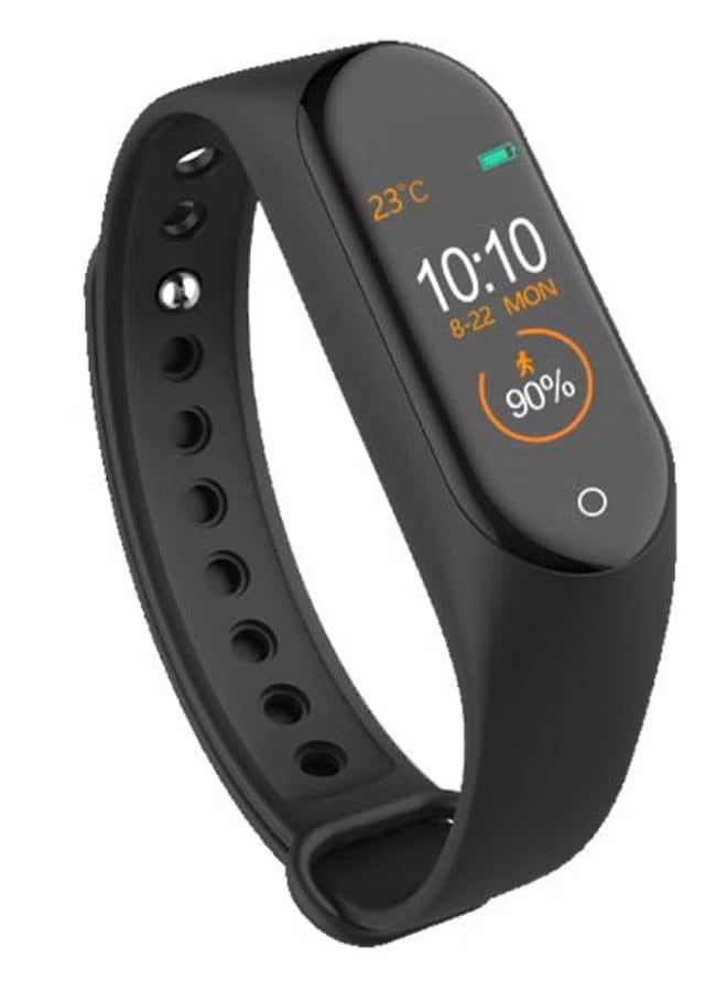 M4 Heart Rate Monitor Sports Fitness Tracker Black - Image 1