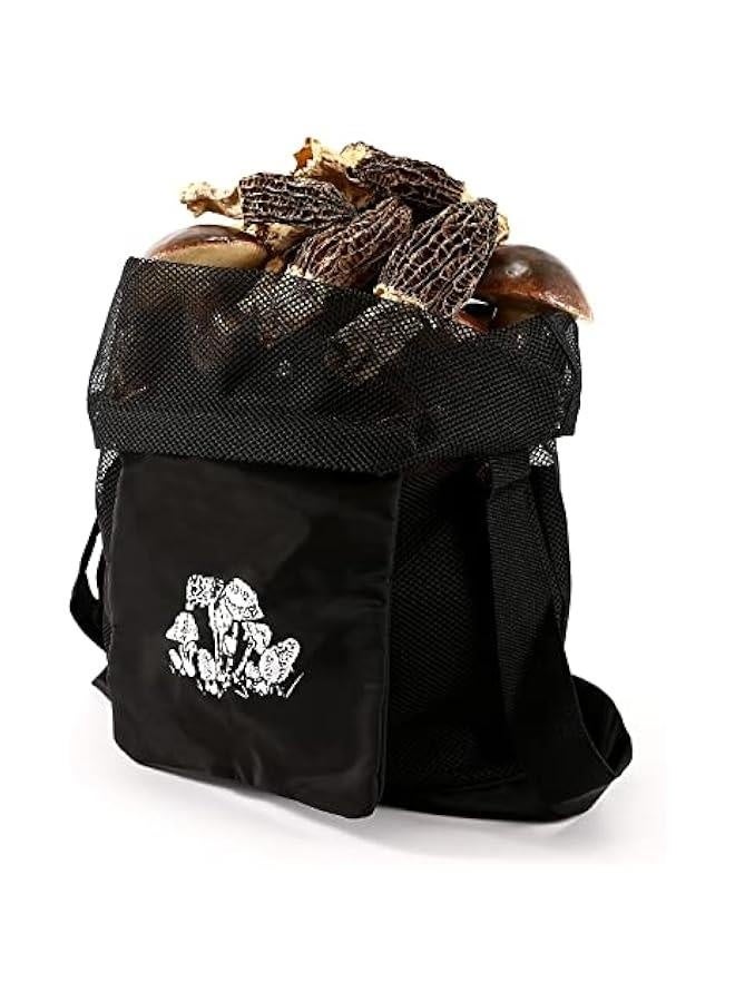 Mushroom Hunting Bag, Mushroom Foraging Bag,Mesh Foraging Pouch Harvesting Bag,Collapsible Fruit Mushroom Basket  - Image 3