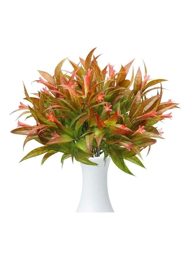 NIBEMINENT 4-Piece Spray Fake Morning Glory Fern Bouquet Multicolour - Image 1