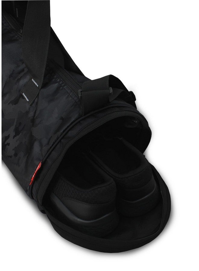 Sfane Gym Bags for Men with Separate Shoe Compartment Sports Gym Bags for Women Unisex Duffle Bags for Gym for Carry & Travel Adjustable Duffel Bags Sports Bag - Black - Image 3