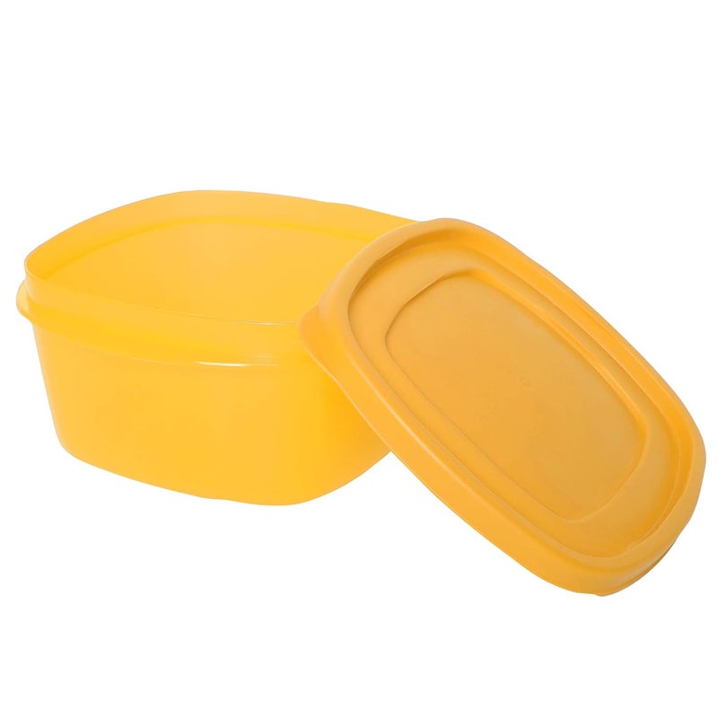 Cutting EDGE SnapTight Containers for Food Kitchen Freezer Storage nestable Stackable Airtight BPA Free Microwave Dishwasher Safe Set of 4 Yellow 15L - Image 4