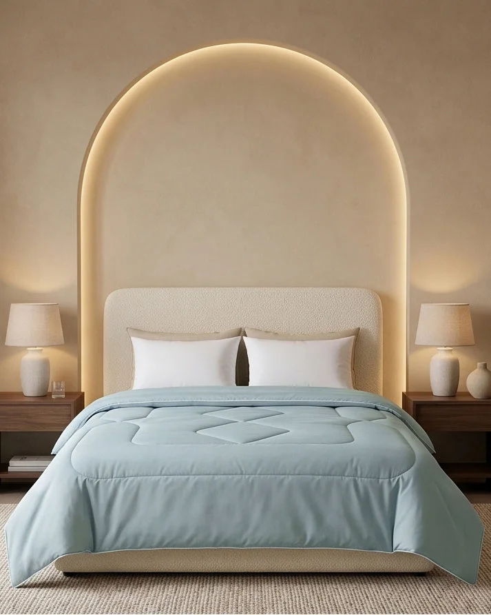 REDTAG Teal Solid Comforter (King Size)