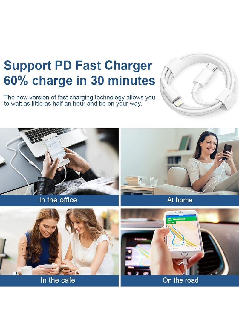 Generic - 2-Pack USB-C iPhone Fast Charger Lightning Cable - Image 1