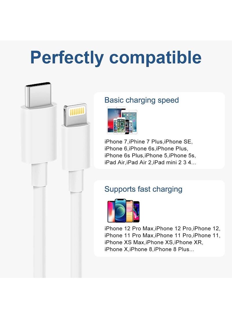 Generic - 2-Pack USB-C iPhone Fast Charger Lightning Cable - Image 1