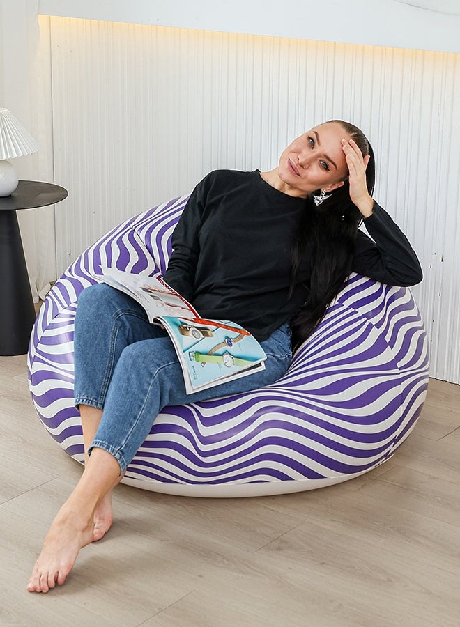 أريكة كسولة قابلة للنفخ، أريكة مفردة للمساحات الصغيرة، غرفة المعيشة، الشرفة، غرفة النوم، كرسي الأريكة الكسولة - Image 1