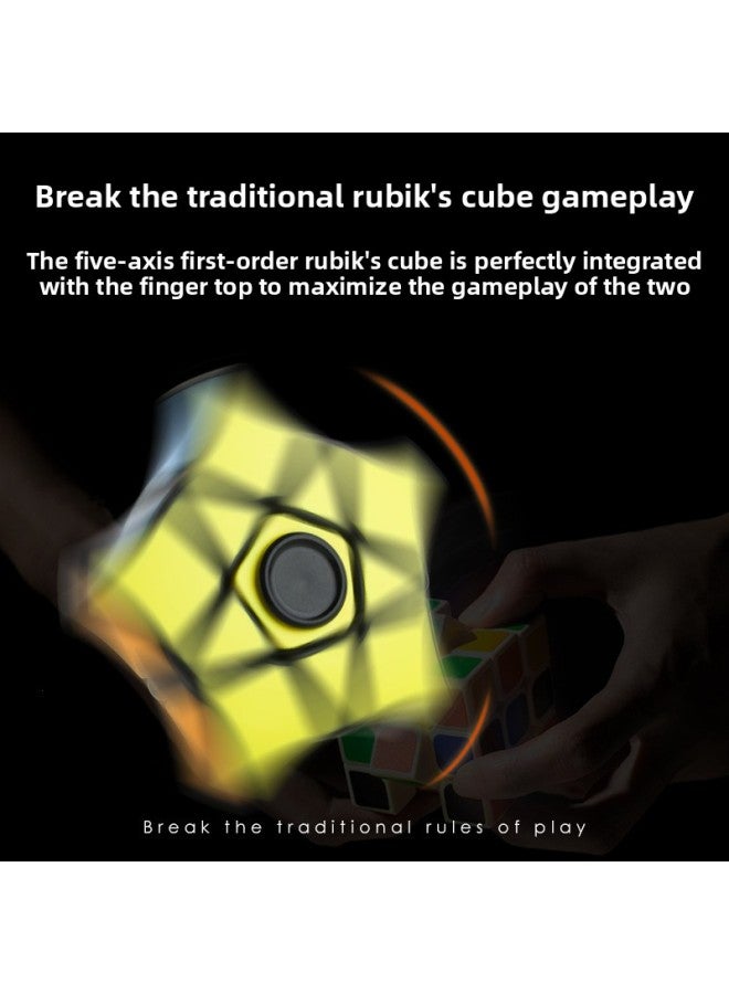 Diansheng Five-axis Finger Top Rubik's Cube Smooth Educational Children's Toys Kindergarten Gifts Wholesale-Color:Five-axis Finger Rubik's Cube-Black (gift Box) - Image 3