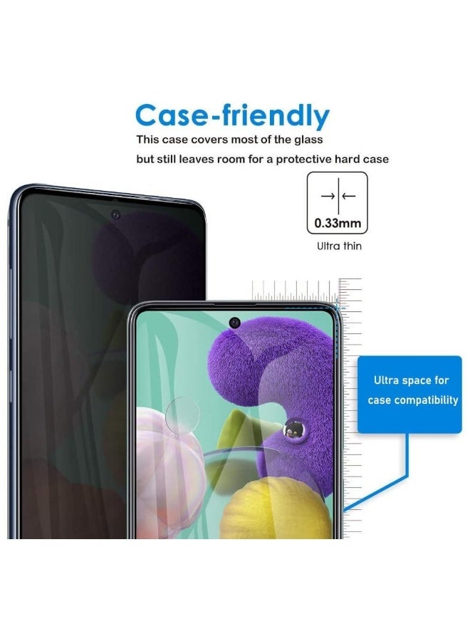 دوسالا حماية شاشة خصوصية من زجاج مقسى ضد التجسس (عبوة 2) لجهاز سامسونغ جالاكسي A36، مقاومة للخدوش وخالية من الفقاعات - Image 5