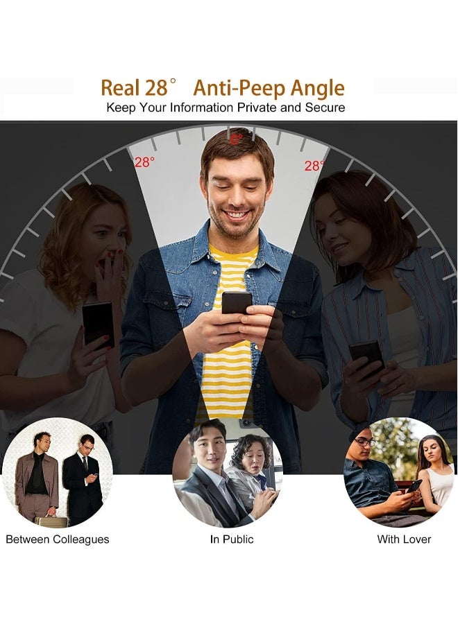 دوسالا حماية شاشة خصوصية من زجاج مقسى ضد التجسس (عبوة 2) لجهاز سامسونغ جالاكسي A36، مقاومة للخدوش وخالية من الفقاعات - Image 3