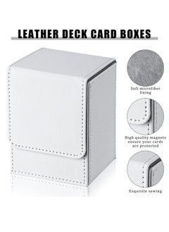 SYOSI 2 Leather Deck Card Boxes - Large Size Fits 100 Plus Sleeved Cards Ideal Game Box for Collectible Cards, Perfect Playing Card Box for MTG TCG and More  - Image 3