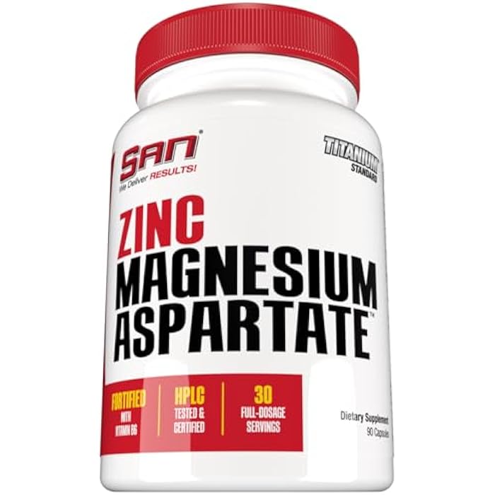 SAN Zinc Magnesium Aspartate - Essential Mineral Complex for Sleep Support and Recovery 30 Servings - Image 5