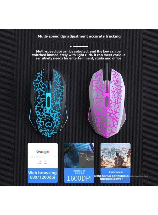 Mute Game Mouse كمبيوتر مكتبي ميكانيكي سلكي، كمبيوتر محمول مخصص للرياضات الإلكترونية، حصان رعي الدجاج، مقهى الإنترنت، الأشخاص الصامتون - اللون: 【سعر نهاية العام لإصدار الرياضات الإلكترونية】 برتقالي - Image 5