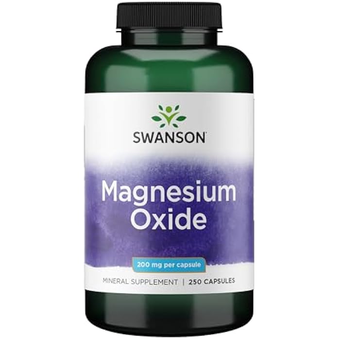 Swanson Magnesium 200 Milligrams 250 Capsules - Image 1