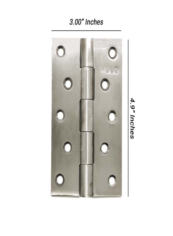 Volo Premium Concealed Door Butt Hinges Slow Motion Butt Hinge (Stainless Steel) (5" x 10G (Pack of 2 Pcs)) - Image 2