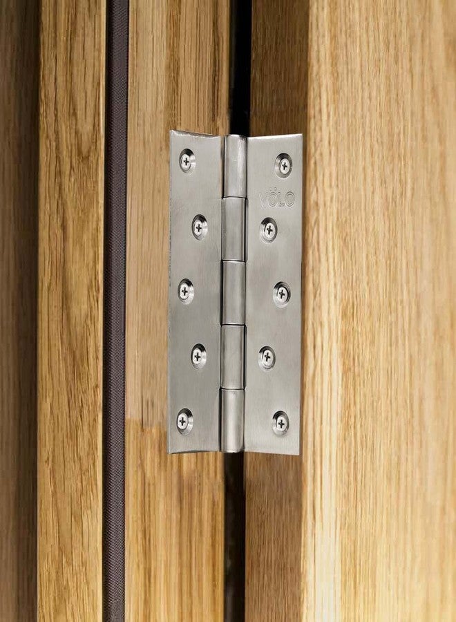 Volo Premium Concealed Door Butt Hinges Slow Motion Butt Hinge (Stainless Steel) (5" x 10G (Pack of 2 Pcs)) - Image 3