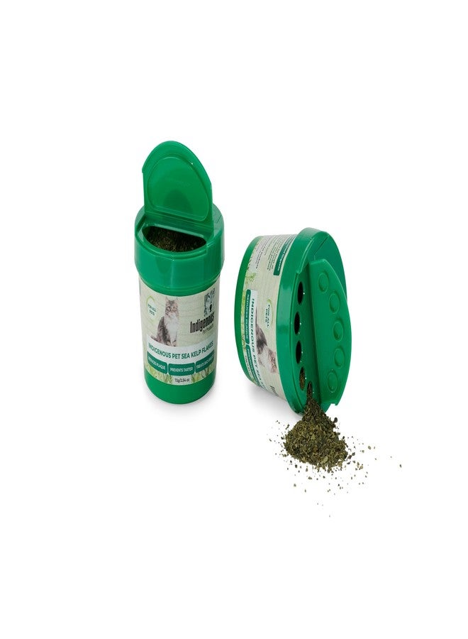 Indigenous Pet Organic Sea Kelp Flakes for Cats - 2.54 Ounce | Natural Dental Care & Fresh Breath Support | Reduces Plaque & Tartar | Boosts Immune, Digestive & Thyroid Health - Image 1