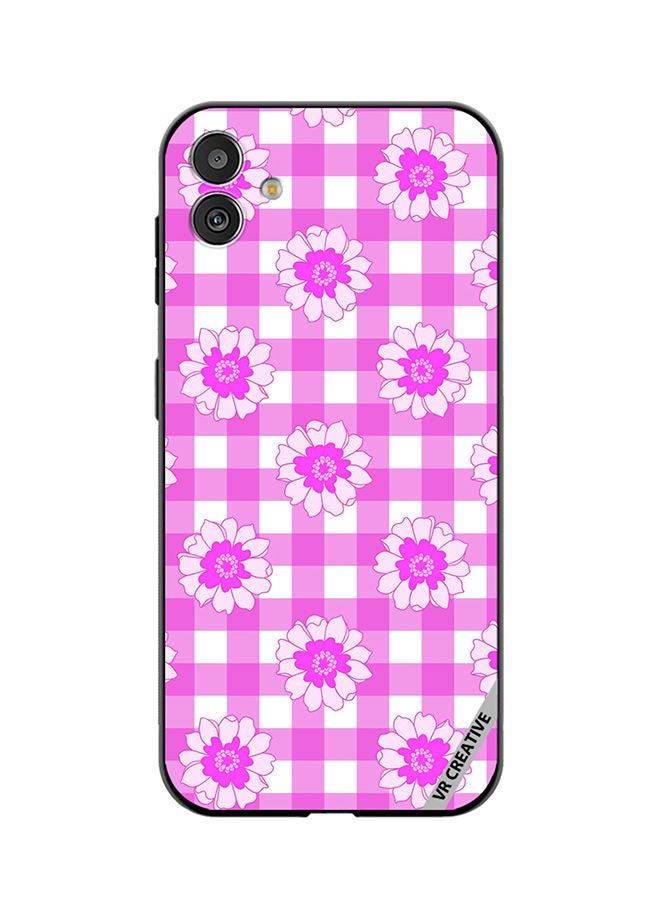 VR CREATIVE Protective Case Cover For Samsung Galaxy M13 5G Checkered Pattern Gingham Design Multicolour - Image 1