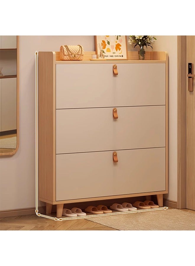 كيكي خزانة أحذية فاخرة متعددة الوظائف للمدخل وأدراج تخزين 80 سم - Image 1