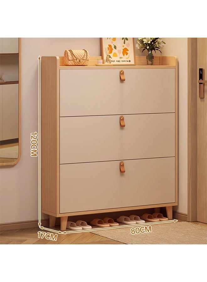 كيكي خزانة أحذية فاخرة متعددة الوظائف للمدخل وأدراج تخزين 80 سم - Image 2