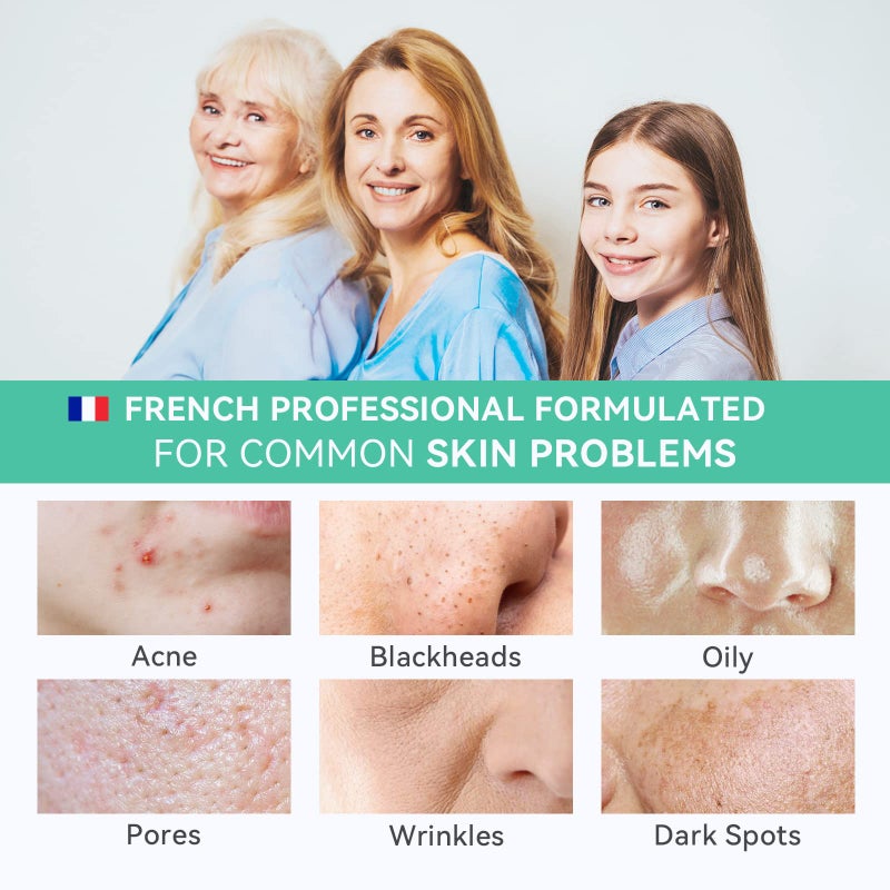 Fasplendor Tea Tree Peel-Off Jelly Face Mask Powder, Professional Spa-Quality Alginate Facial Mask for Deep Cleansing, Blackhead & Acne Removal, 8 Sachet, Made in France - Image 4