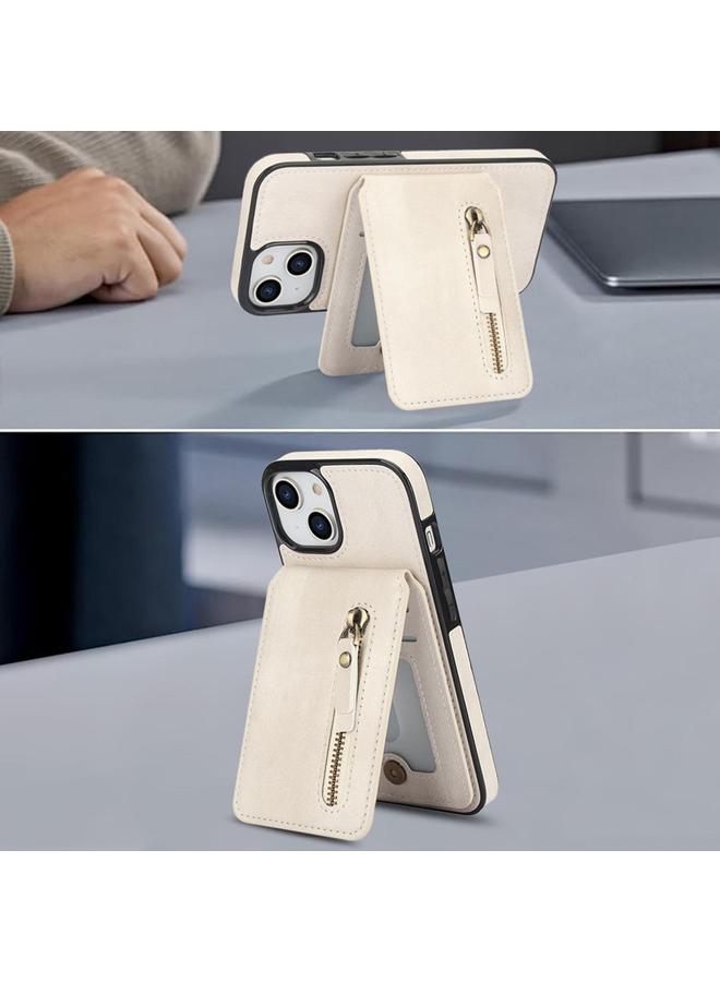 Zaboon Case For iPhone 13 mini Zipper Wallet Split MagSafe Leather Back Phone Case - Image 3