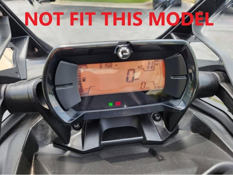 Fewshaw Carbon Fiber Style Center Console Meter Screen Frame Cover Trim Accessories for 20212023 CanAm Spyder F3 S - Image 3