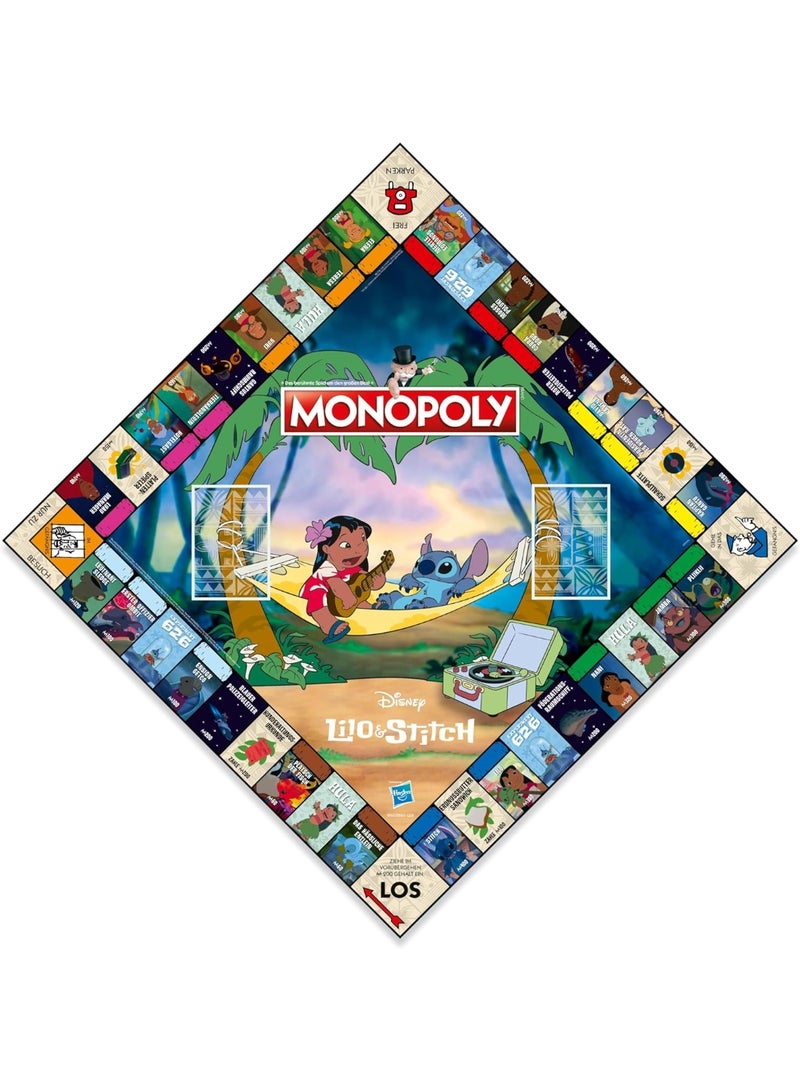 Monopoly Disney Lilo & Stitch Edition | Classic Family Board Game with Collectible Tokens | Property Trading Strategy Game | Ages 8+ - Image 3