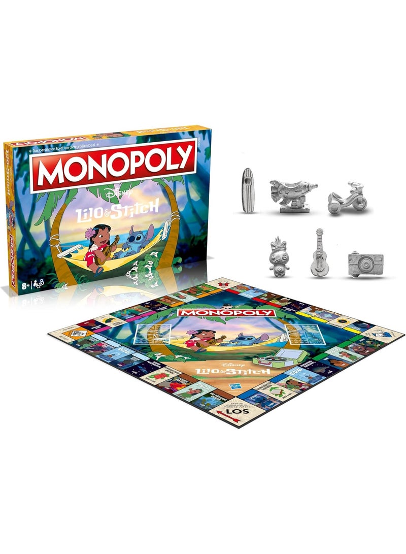 Monopoly Disney Lilo & Stitch Edition | Classic Family Board Game with Collectible Tokens | Property Trading Strategy Game | Ages 8+ - Image 2