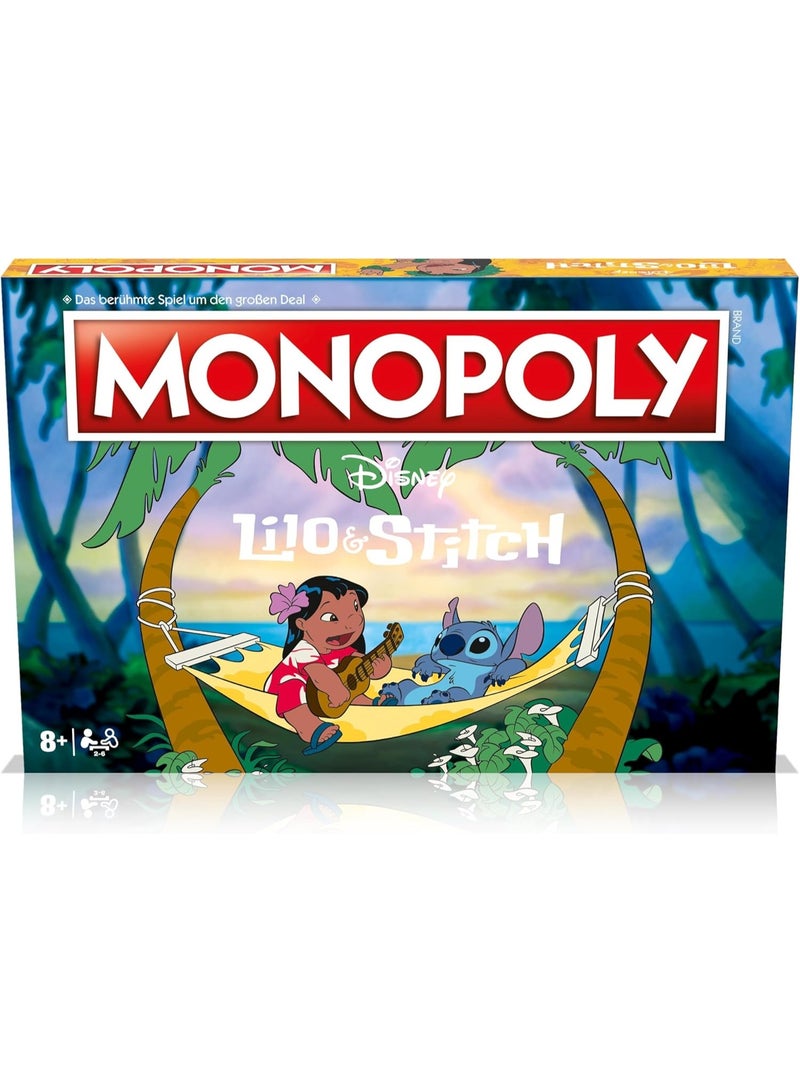 Monopoly Disney Lilo & Stitch Edition | Classic Family Board Game with Collectible Tokens | Property Trading Strategy Game | Ages 8+ - Image 1