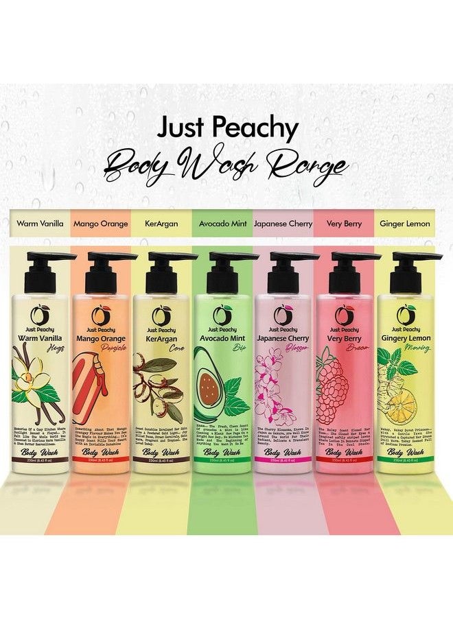 Just Peachy - Gingery Lemon Morning Body Wash ; Bath & Shower Cream Wash ; Free From Sls Phosphates & Paraben ; Enriched With Lemon Ginger & Vitamin E ; 100% Vegan 250Ml - Image 1