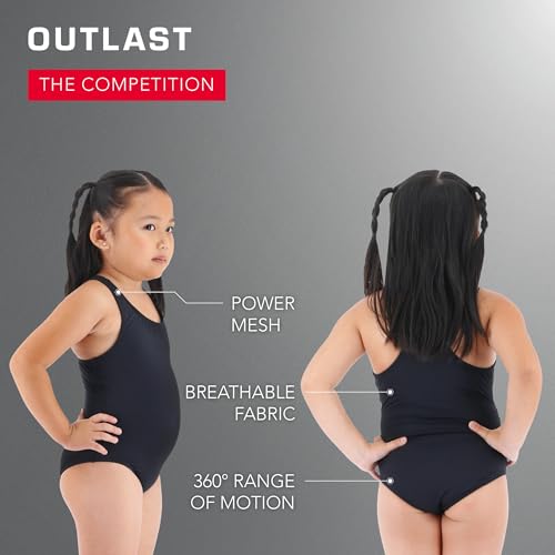 TYR Girls' Standard Durafast Lite Ella Maxfit Swimsuit, Navy, Medium - Image 5